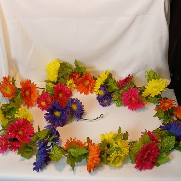 Hobby Lobby Other - Artificial Floral Garlands - Qty 2 - Pink, Orange, Yellow, Purple